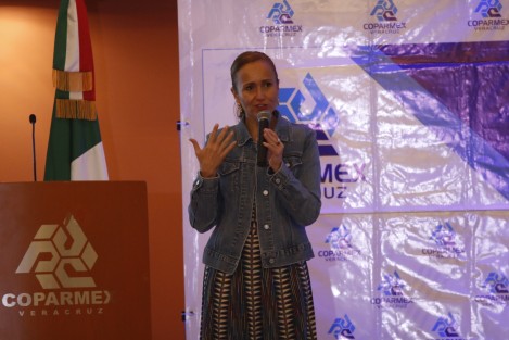 Valeria Moy, directora general de México ¿cómo vamos?, impartió la conferencia ¿Cómo va México?, dentro de las actividades del desayuno mensual de socios COPARMEX.