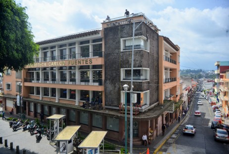 Por tercera ocasión se rehabilitan los jardines que están en la Biblioteca Carlos Fuentes. Desde la administración de Elizabeth Morales fueron colocados y al parecer todavía no encuentran quien les dé el mantenimiento correcto. 