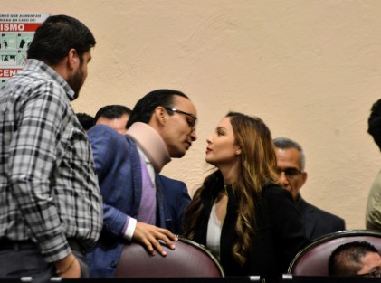 El diputado Rodrigo Escalante, quien había faltado en las sesiones  anteriores por una comisión propia de su encargo, regresó con muchas ganas trabajar, pero no se le hizo. 