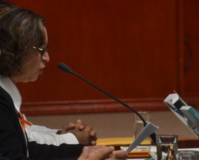 Con apenas algunas legisladores presentes, se llevó a cabo este sábado por la tarde la comparecencia de la titular de SEDEMA, Mariana Aguilar López. 