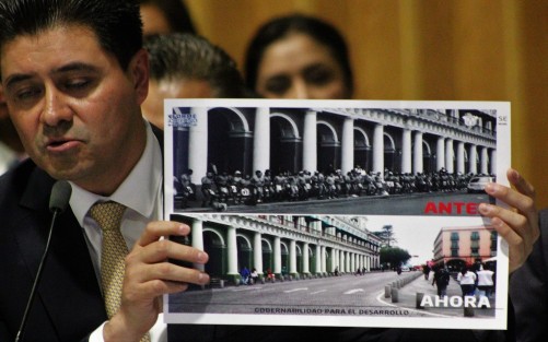 Compareció ante diputados el Secretario de Gobierno, Rogelio Franco Castán.  