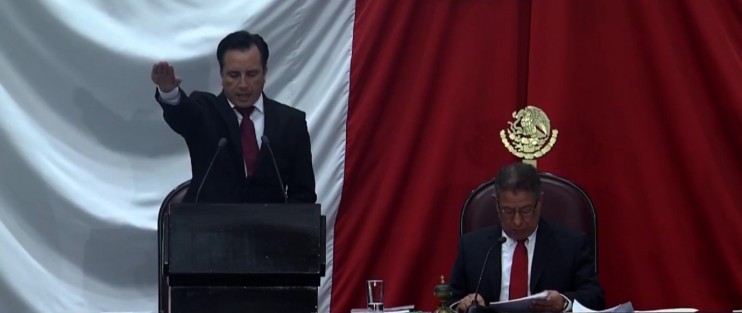 El Ing. Cuitláhuac García Jiménez indió protesta como Gobernador Constitucional de Veracruz para el periodo 2018 - 2024. 