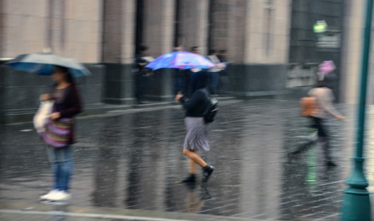 Debido a la entrada del frente frío 14, esta mañana en la ciudad de Xalapa se sintió el cambio de temperatura, así como lloviznas.