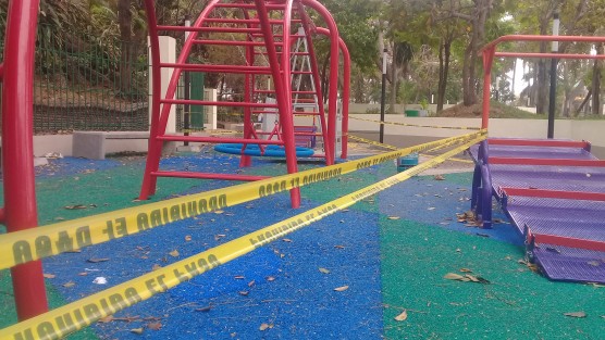 Cerrados por el momento se encuentran los juegos del Parque Inclusivo de la ciudad de Veracruz, en el que se invirtieron 14 mdp para su construcción. El lugar fue inaugurado apenas el pasado 22 de noviembre.