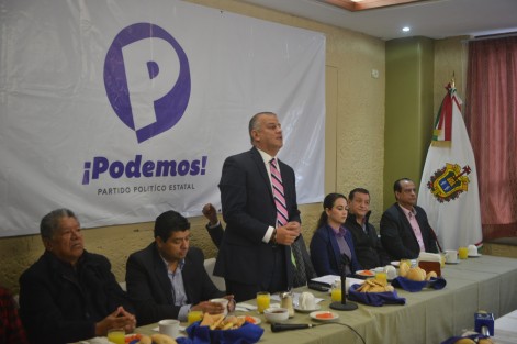 Fue presentado públicamente el proyecto de partido político Podemos, bajo la coordinación de Francisco Garrido Sánchez, mismo que solicitará su registro ante el OPLE, en el mes de enero. 