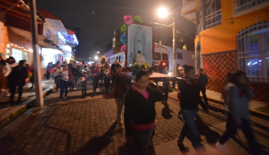 Al igual que en todo el estado, en el municipio de Teocelo se llevan a cabo varias peregrinaciones  y festejos a la Virgen de Guadalupe. En esta ocasión el alcalde Mario A. Chama Díaz  tuvo a bien participar en una junto a los teocelanos.