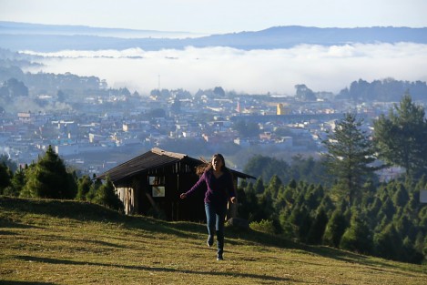 Se espera la entrada del frente frío número 18 para mediados de la semana que inicia. El fenómeno meteorológico ha provocado una masa de aire polar en la zona montañosa del estado. Así lucían Las Vigas este domingo.    