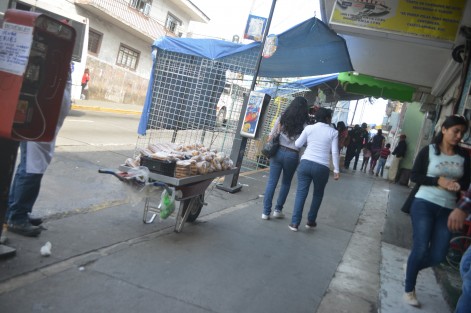 Como cada año comerciantes de Plaza Clavijero ya sacaron sus puestos a las banquetas para vender productos de temporada. 