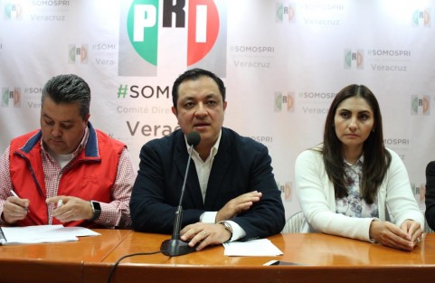 Luego de la renuncia de Américo Zúñiga a la dirigencia estatal del PRI, se nombró a Lilian Zepahua de manera temporal, presente el delegado nacional de Veracruz Hugo Contreras Zepeda.