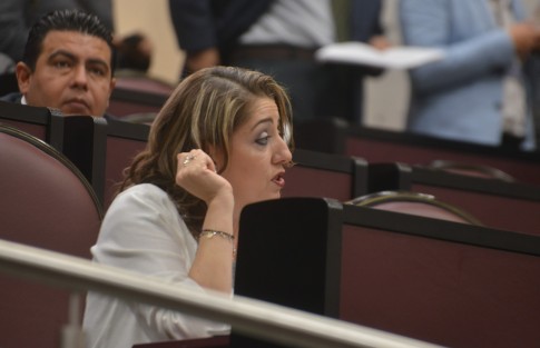 La diputada Judith Pineda Andrade habló sobre su computadora robada y posteriormente localizada en el baño de mujeres, por lo que pidió al presidente de la mesa se haga una investigación, ya que la legislatura es un lugar de mucho respeto. 