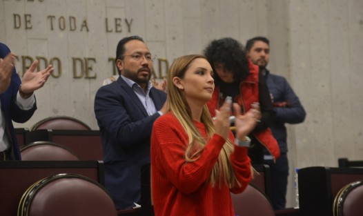 Con un minuto de aplausos se rindió homenaje a la Gobernadora de Puebla Martha Erika Alonso y su esposo el exgobernador y senador de la actual Cámara, Rafael Moreno Valle, así como demás víctimas del accidente aéreo del pasado 24 de diciembre. 