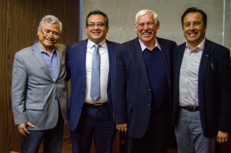 El gobernador de Veracruz, Cuitláhuac García Jiménez, se reunió con el titular de la Secretaría de Agricultura y Desarrollo Rural (SADER), Víctor Villalobos Arámbula, con quien concretó proyectos estratégicos en materia de ganadería y cafeticultura.