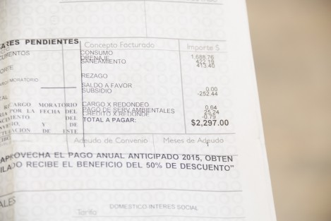 Usuarios del servicio de agua potable de la empresa CAB, confirmaron con recibo en mano el aumento a las tarifas, sobre todo en el pago anual anticipado donde han pagado hasta 3 mil pesos.