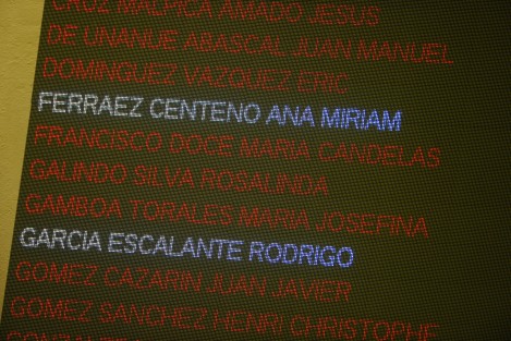Pese a haber estado en el edificio, no se registró su asistencia, justificándose su ausencia con el presunto trabajo en su distrito, al igual que el de otros diputados. Sin embargo la presión de los medios que la esperaban,  decidió salir a la sala de prensa a leer un comunicado. 