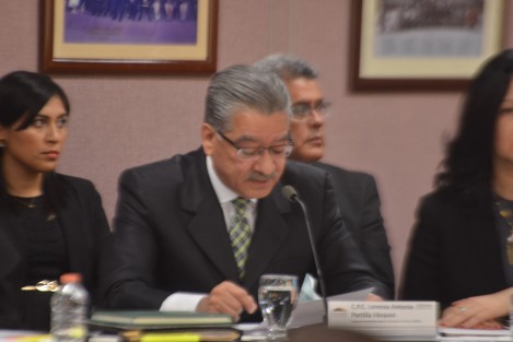 Ante la Comisión Permanente de Vigilancia del Congreso del Estado, presidida por el diputado Eric Domínguez Vázquez, compareció el titular del Órgano de Fiscalización Superior del Estado (Orfis), Lorenzo Antonio Portilla Vásquez. 
