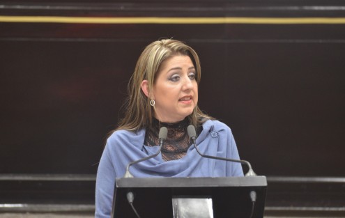 La diputada Judith Pineda Andrade, presentó la iniciativa con proyecto de Decreto que reformaría los artículos 103, 104 y 122 de la Ley de los Derechos de Niñas, Niños y Adolescentes del Estado de Veracruz.