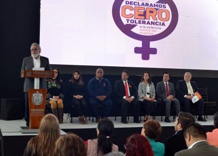 Lanzamiento de la estrategia Cero Tolerancia a la Violencia Contra las Mujeres y las Niñas de Veracruz. 
