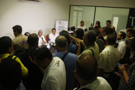 Integrantes del Consejo Coordinador Empresarial sostuvieron la <em>Reunión Regional Cadena Productiva del Sector Energético del Estado de Veracruz</em>, donde analizarían temas prioritarios para el asentamiento de nuevas empresas en el estado y la generación de empleos.