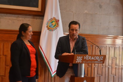 El gobernador de Veracruz, Cuitláhuac García, en compañía de la secretaria de Turismo y Cultura,  Xóchitl Arbizu, dieron conocer los resultados de la FITUR 2019 en Madrid, España, y los preparativos de Cumbre Tajín 2019.  