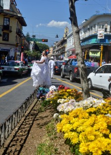 Integrantes de varios ballets folklóricos danzan y piden dinero en los cruceros de Xalapa. Ya han acudido con las distintas autoridades y nos les ayudan para acudir eventos ni para sus vestuarios. Así sobreviven muchos artistas de la capital veracruzana.