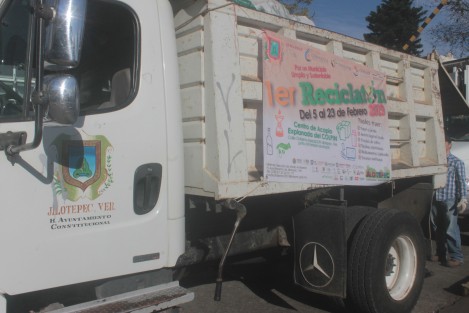 En fechas pasadas el municipio de Jilotepec hizo acopio de materiales, por lo que este sábado acudieron a Xalapa a entregar lo recolectado, destacando la gran cantidad de electrónicos. 