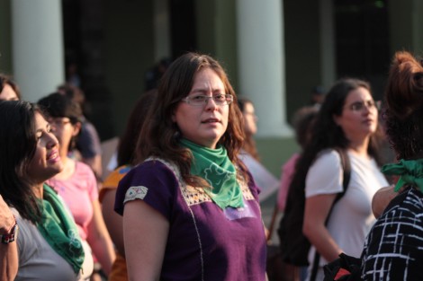 En la marcha participaron algunas funcionarias y exfuncionarias.   