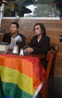 En conferencia  de prensa miembros de la coalición LGBTTI, celebraron la iniciativa de ley de reforma integral al Código Civil de Veracruz que presentó la diputada Mónica Robles ante los diputados de la  LXV Legislatura.  