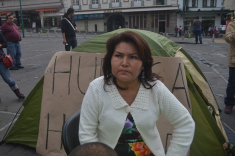 Previo a su huelga de hambre fue checada por paramédicos de Xalapa.  