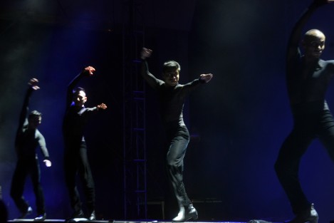 El famoso espectáculo internacional <em>Jarocho</em> hizo su presentación estelar en la primera noche de Cumbre Tajín, Festival de la Identidad, que este miércoles inició sus actividades culturales y artísticas en el parque temático Takilhsukut. 