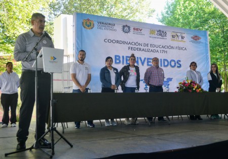 En Coordinación de Educación Física 17H  autoridades municipales de  Banderilla, Ver. y de la SEV, se realizó esta convivencia sana y pacífica entre la comunidad educativa a través de la  1ª  Activación Física Escolar <em>ACTÍVATE 2019</em>, en donde participan  los docentes a clase directa congregados en los sectores II, XII y XXV del nivel de Preescolar.