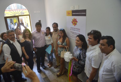El presidente del Movimiento Nacional por la Esperanza,  René Bejarano, ofreció una rueda de prensa en compañía de alcaldes locales, líderes  políticos  y amigos; posteriomemte inauguró  las oficinas de la coordinación estatal Construyendo el buen vivir, una asociación civil la cual dijo fue fundada desde 2004.  