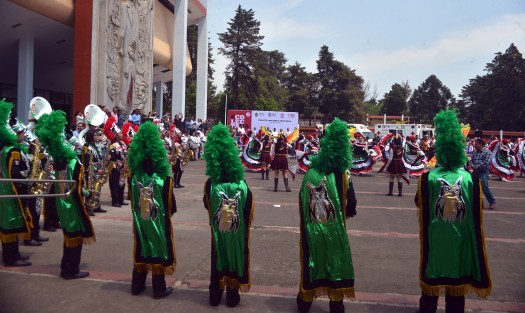 Durante el arranque de colecta, Búhos Marching Band interpretó varias melodías.  