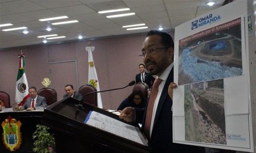 LXV Legislatura de Veracruz - El diputado Omar Guillermo Miranda Romero, integrante del Grupo Legislativo del Partido Acción Nacional (PAN), presentó un anteproyecto con Punto de Acuerdo por el que se exhorta al Ayuntamiento de Xalapa a rendir un informe respecto del manejo, tratamiento y disposición final de los residuos sólidos urbanos.