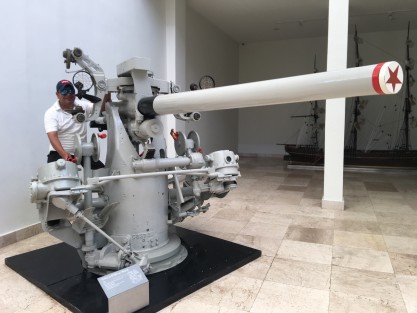 El departamento de logística estatal y presidencial, supervisó las obras de remodelación del museo naval, donde el presidente Andrés M. López Obrador ofrecerá su clásica rueda de prensa matutina este lunes 22 se abril. 