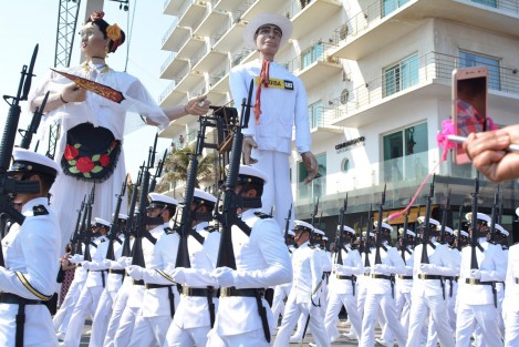 Este lunes se realiza en el centro del puerto Jarocho, el desfile cívico militar por la conmemoración de los 105 años de la defensa del Puerto de Veracruz ante la invasión estadounidense.  