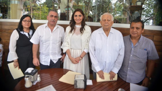 Lillian Zepahua García, presidenta del CDE del PRI en compañía de  Hugo Contreras, delegado del CEN del PRI y Carlos Brito, presidente de la Comisión Estatal de Procesos Internos, en conferencia cafetera anunciaron el proceso interno de renovación de los titulares de la Presidencia y Secretaría General para el periodo 2019-2023. 