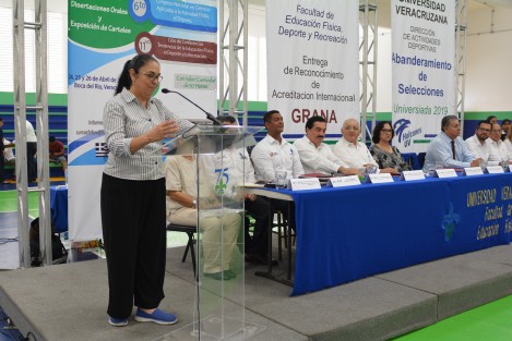 En el marco de los 59 aniversario de la facultad de Educación Física, en manos de Sara Ladrón de Guevara, rectora de la Universidad Veracruzana, reciben la acreditación internacional por parte del organismo de Generación  de Recursos  para la Acreditación de las Naciones de América (GRANA), la cual se suma a las 3 que otras facultades de la misma universidad ya cuentan.  
