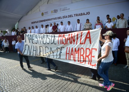 Previo al desfile conmorativo el Ejecutivo estatal indicó que su gobierno respeta los derechos de los trabajadores y le apuesta a la productividad. 