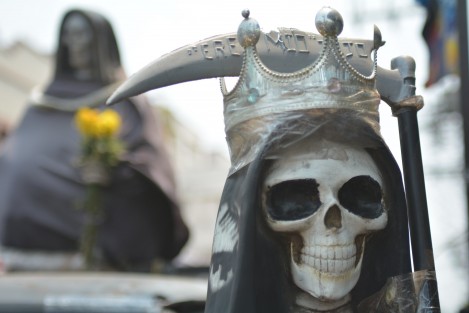 El primer santuario del estado, donde rinden culto a esta figura popular mexicana que personifica a la muerte, se encuentra en la zona norte de la ciudad de Veracruz.   