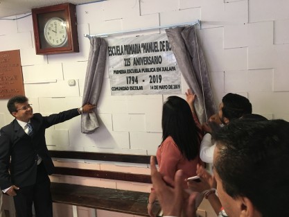 La comunidad escolar de la Escuela Primaria Manuel de Boza, representantes de los gobiernos estatal y local e invitados especiales, conmemoraron el 225 aniversario de la fundación de esta, la escuela pública más antigua de Xalapa y del Estado. 