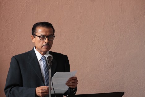 Durante la ceremonia donde se develó la placa conmemorativa a la fecha, el historiador Gilberto Bermúdez Gorrochotegui dio lectura a una reseña de la fundación de la escuela Manuel de Boza. 
