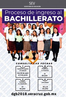 Así se manejaban las fechas del proceso de ingreso a bachillerato el año pasado.  