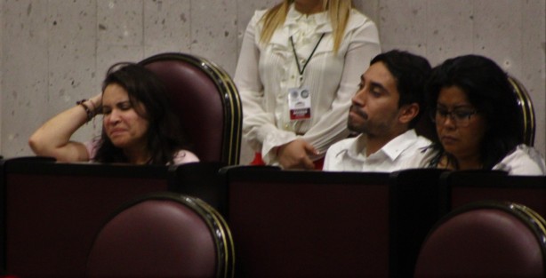 Aspectos de la quinta sesión del pleno del Congreso de Veracruz. 