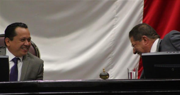 Aspectos de la Octava Sesión Ordinaria de la LXV Legislatura del Congreso de Veracruz. 