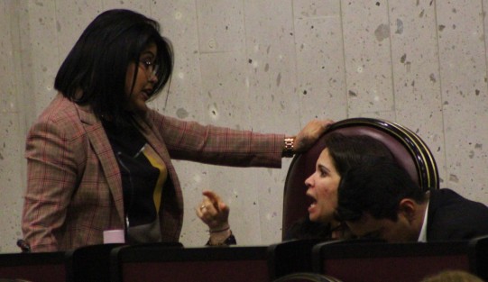 Aspectos de la Octava Sesión Ordinaria de la LXV Legislatura del Congreso de Veracruz. 