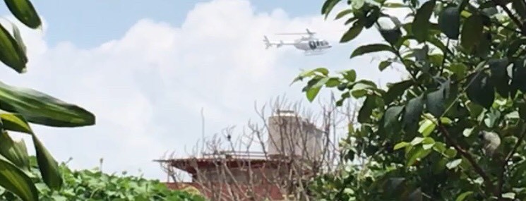 Helicóptero de la SSP realizó rondines por el cielo de Xalapa, según el titular de la dependencia, como parte de la estrategia de seguridad. 