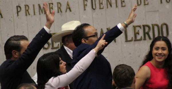 Aspectos de la décima sesión plenaria de la LXV Legislatura de Veracruz.  