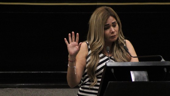 Aspectos de la décima sesión plenaria de la LXV Legislatura de Veracruz.  