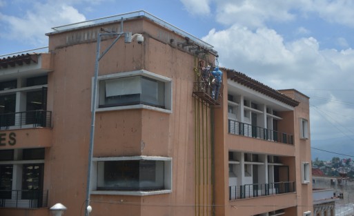 Ya se retiraron en su totalidad los jardines verticales que habían sido colocados en la fachada de la biblioteca Carlos Fuentes durante administración de Elizabeth Morales,  a los cuales pocas veces se les dio mantenimiento. 