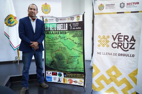  La Secretaría de Turismo y Cultura (SECTUR) presentó el evento Eco Reto Huella <em>Las Lajas</em>, una de las actividades programadas de la Dirección General de Turismo Deportivo que se realizará el 21 de julio en la reserva ecológica de San Juan del Monte y culminará en las Lajas, haciendo un recorrido de 30 km en bicicleta de montaña.